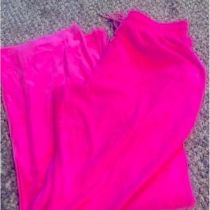 Brand new with rags hot pink heritage velour VICTORIA secret pants